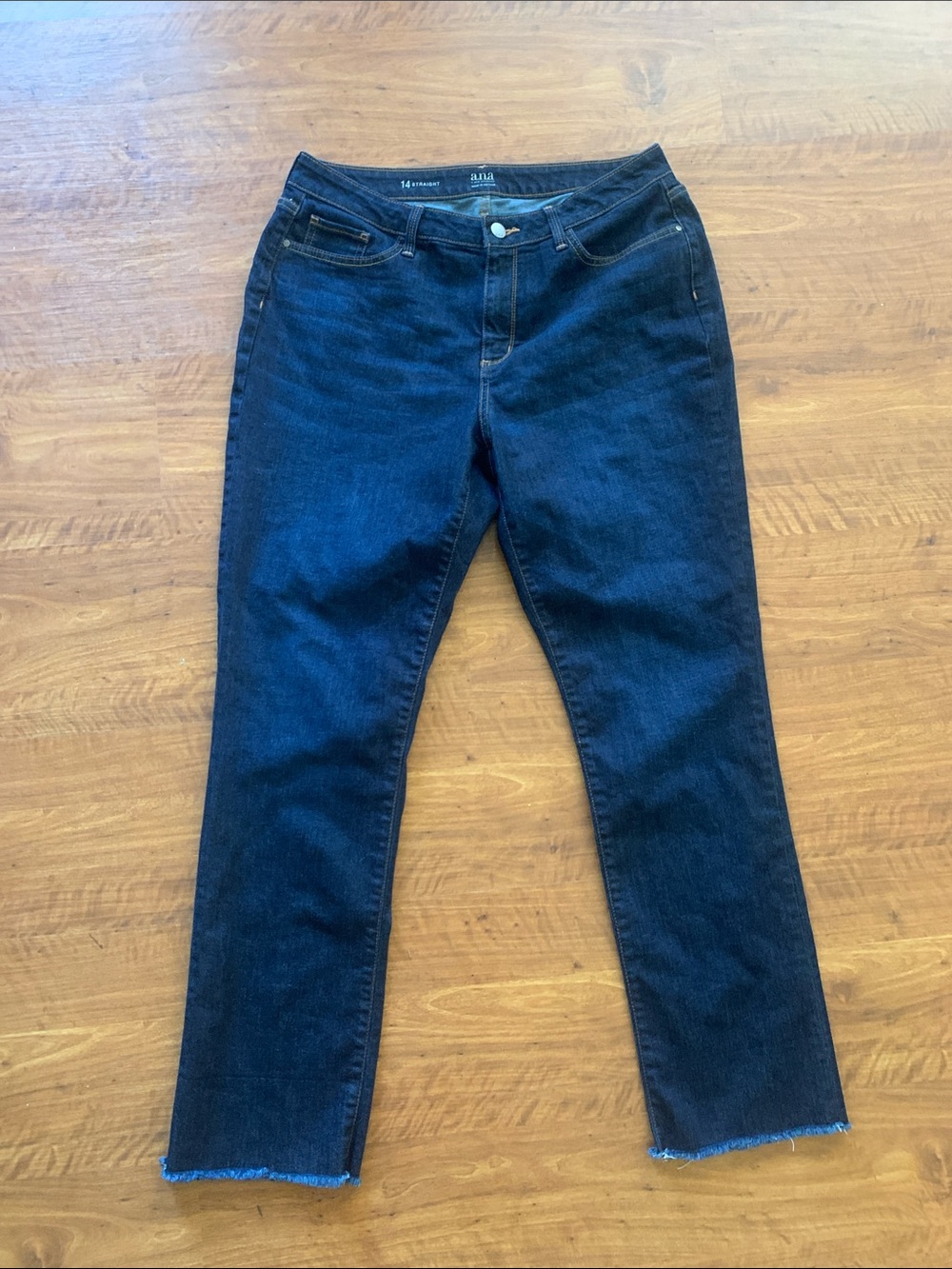 a.n.a Dark Blue Straight Leg Jeans